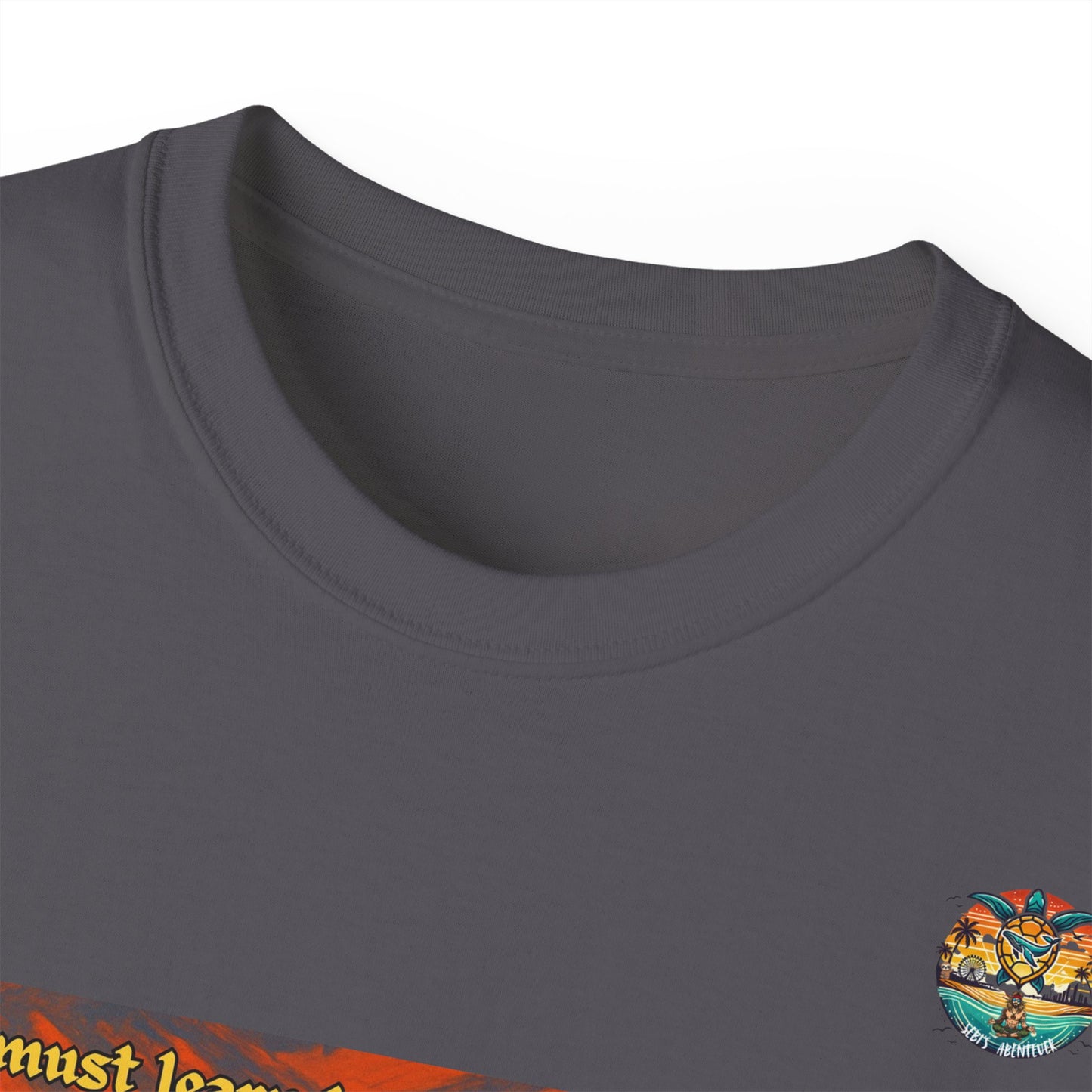„Desert Wisdom“ – T-Shirt mit Schildkröte & Sonnenuntergang