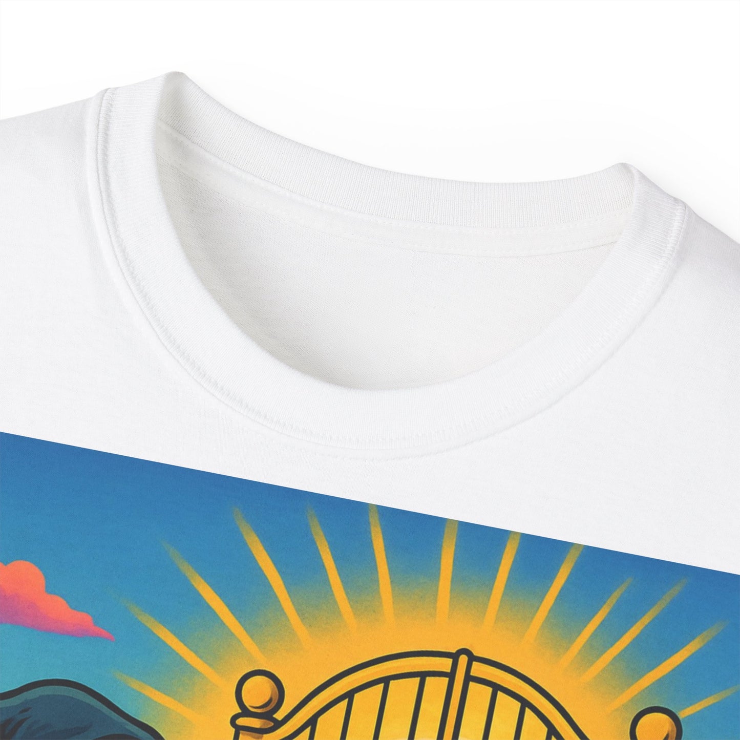 „Let Go“ – Spirituelles Statement-Shirt mit Schildkröte und Sensemann