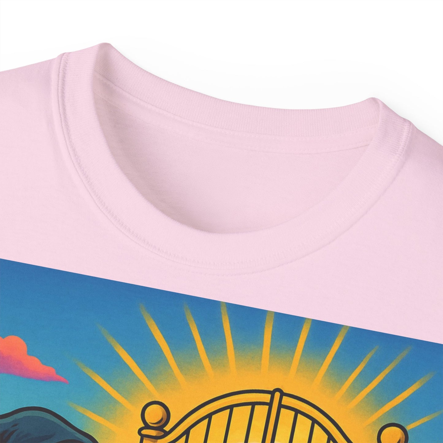„Let Go“ – Spirituelles Statement-Shirt mit Schildkröte und Sensemann