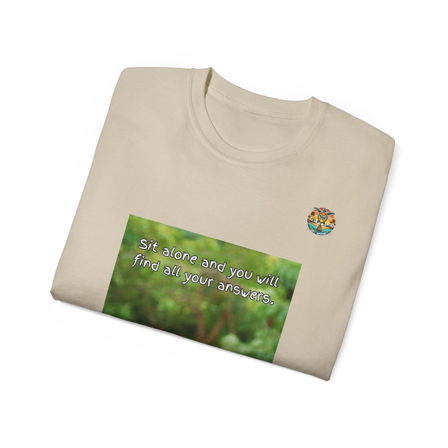 „Monkey Mindfulness“ T-Shirt – Hinsetzen und reflektieren