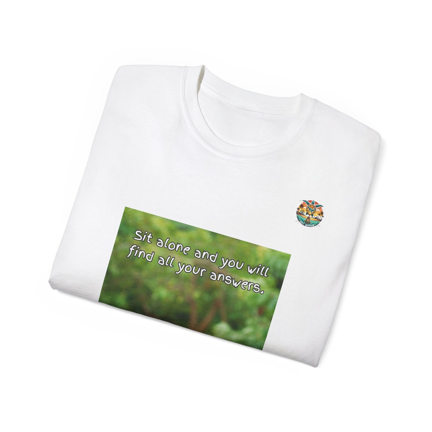 „Monkey Mindfulness“ T-Shirt – Hinsetzen und reflektieren