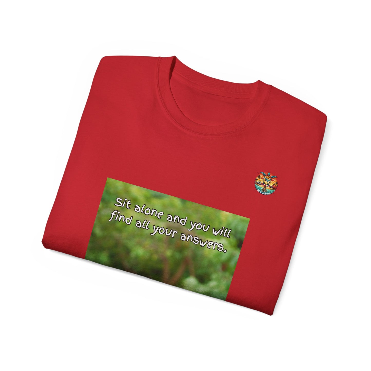 „Monkey Mindfulness“ T-Shirt – Hinsetzen und reflektieren