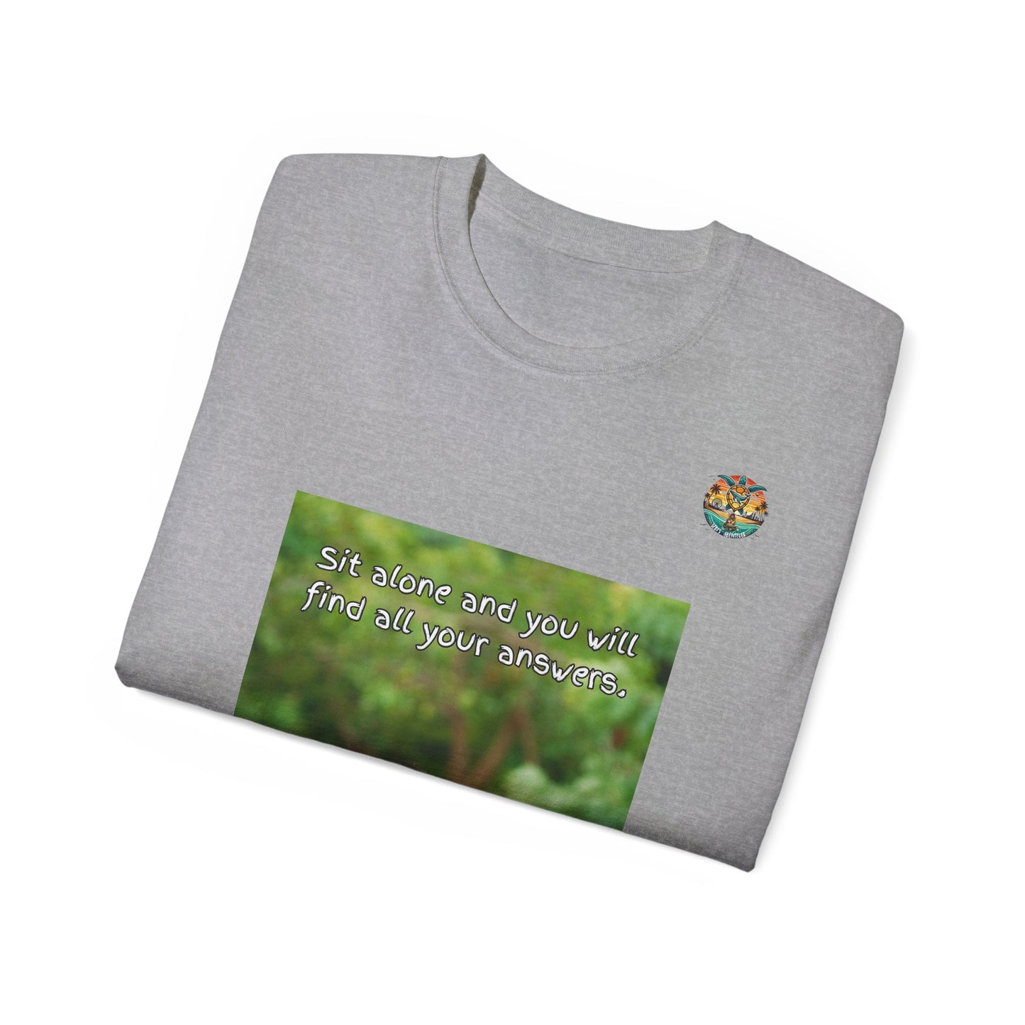 „Monkey Mindfulness“ T-Shirt – Hinsetzen und reflektieren