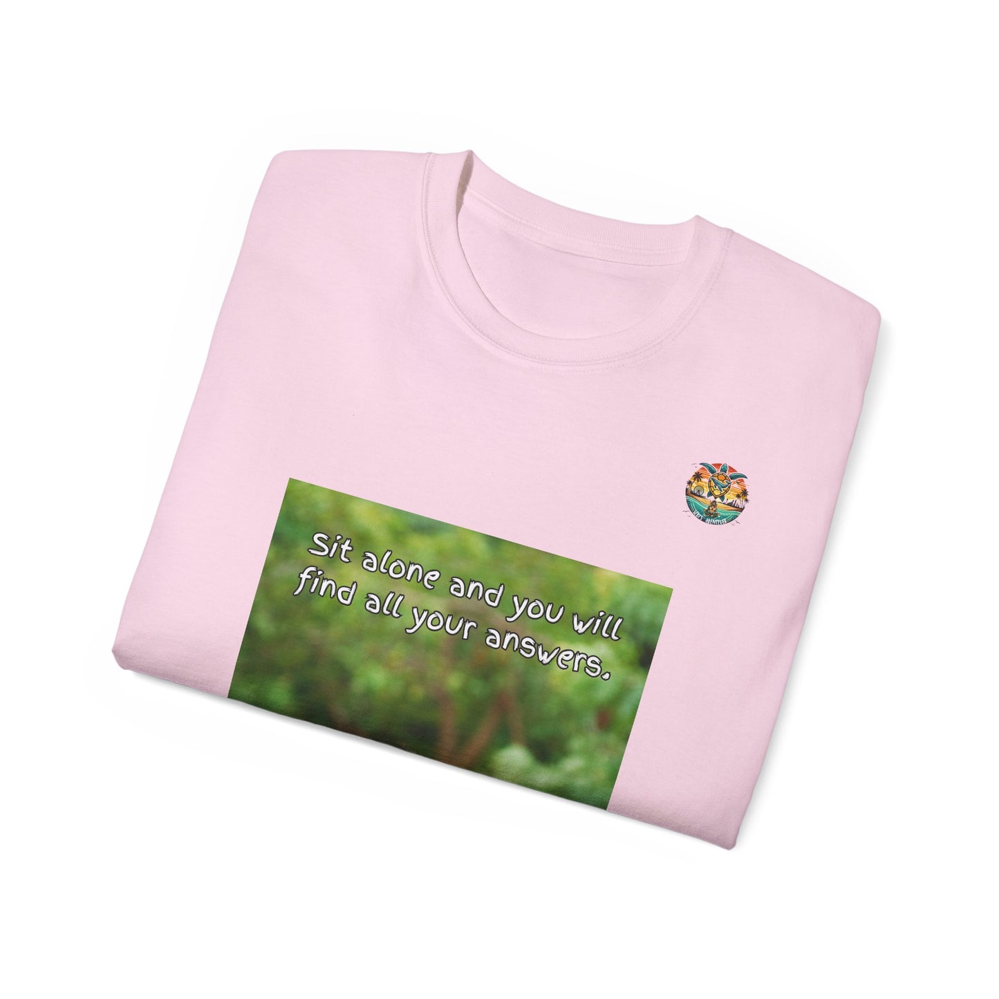„Monkey Mindfulness“ T-Shirt – Hinsetzen und reflektieren