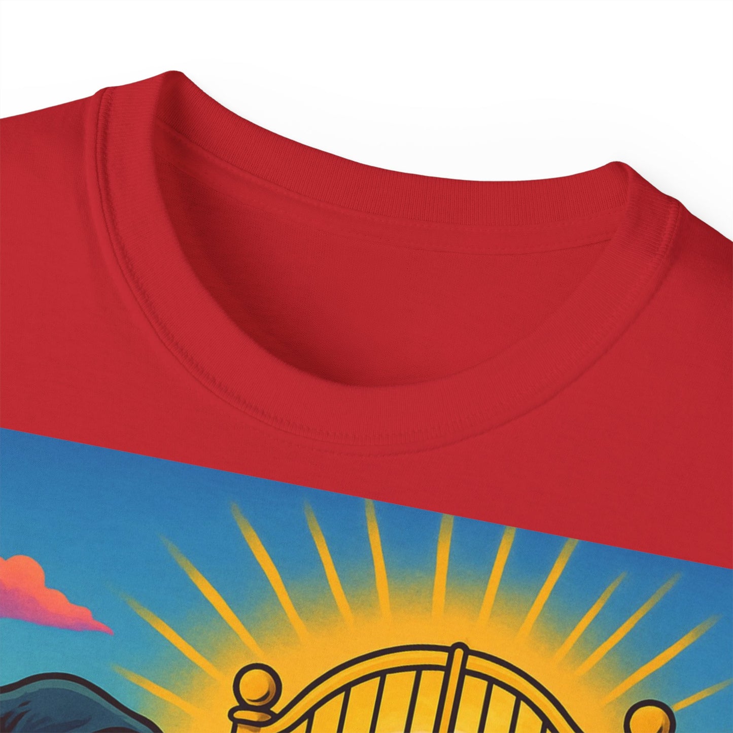 „Let Go“ – Spirituelles Statement-Shirt mit Schildkröte und Sensemann