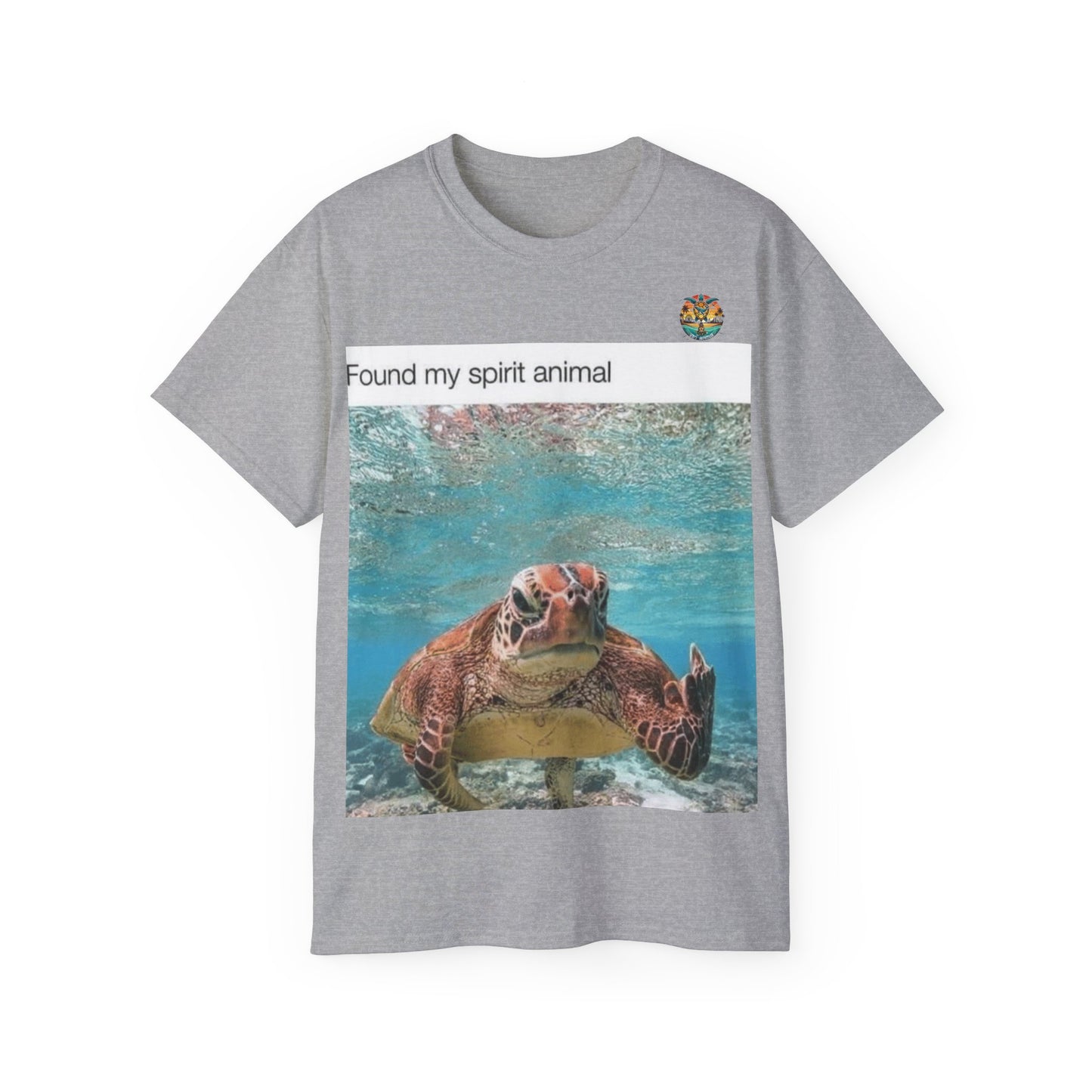 Mein spirituelles Tier – Lustiges T-Shirt mit Schildkröten-Design