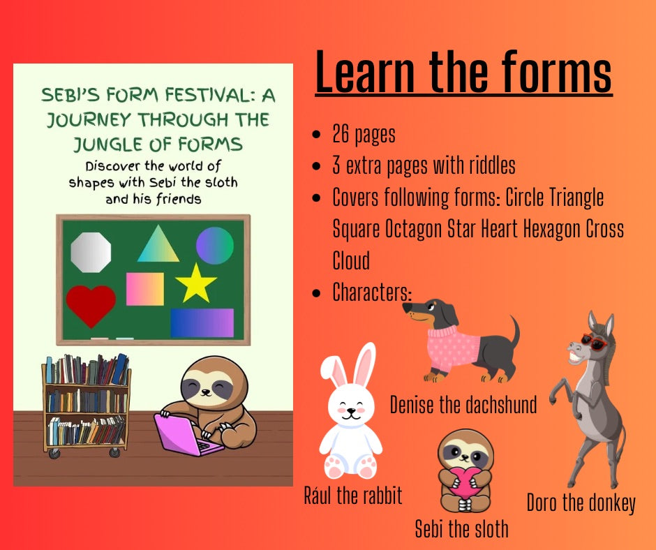 Sebi’s Adventure Part 1: ABC, Numbers, Colours and Forms