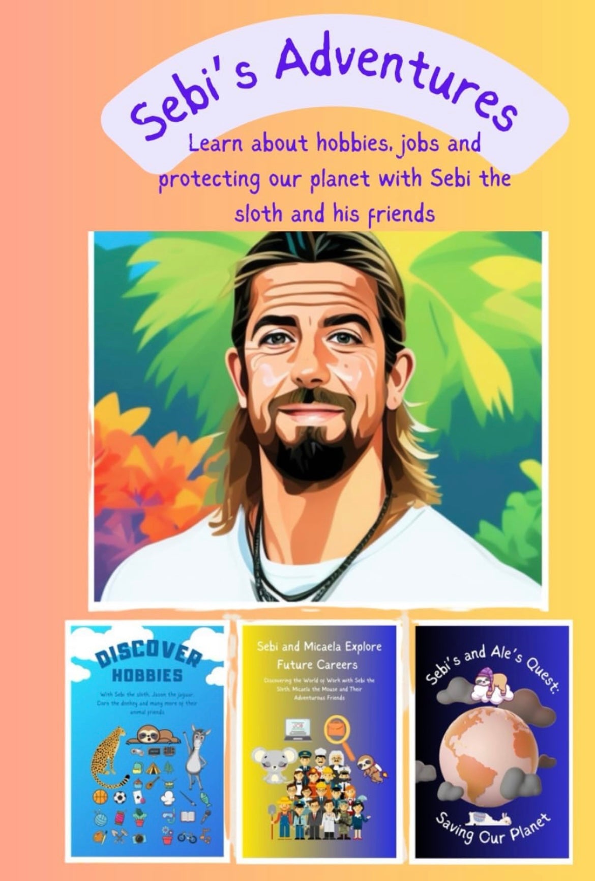 Sebi’s Adventures Part 2: Learn about hobbies, work and protecting our environment: