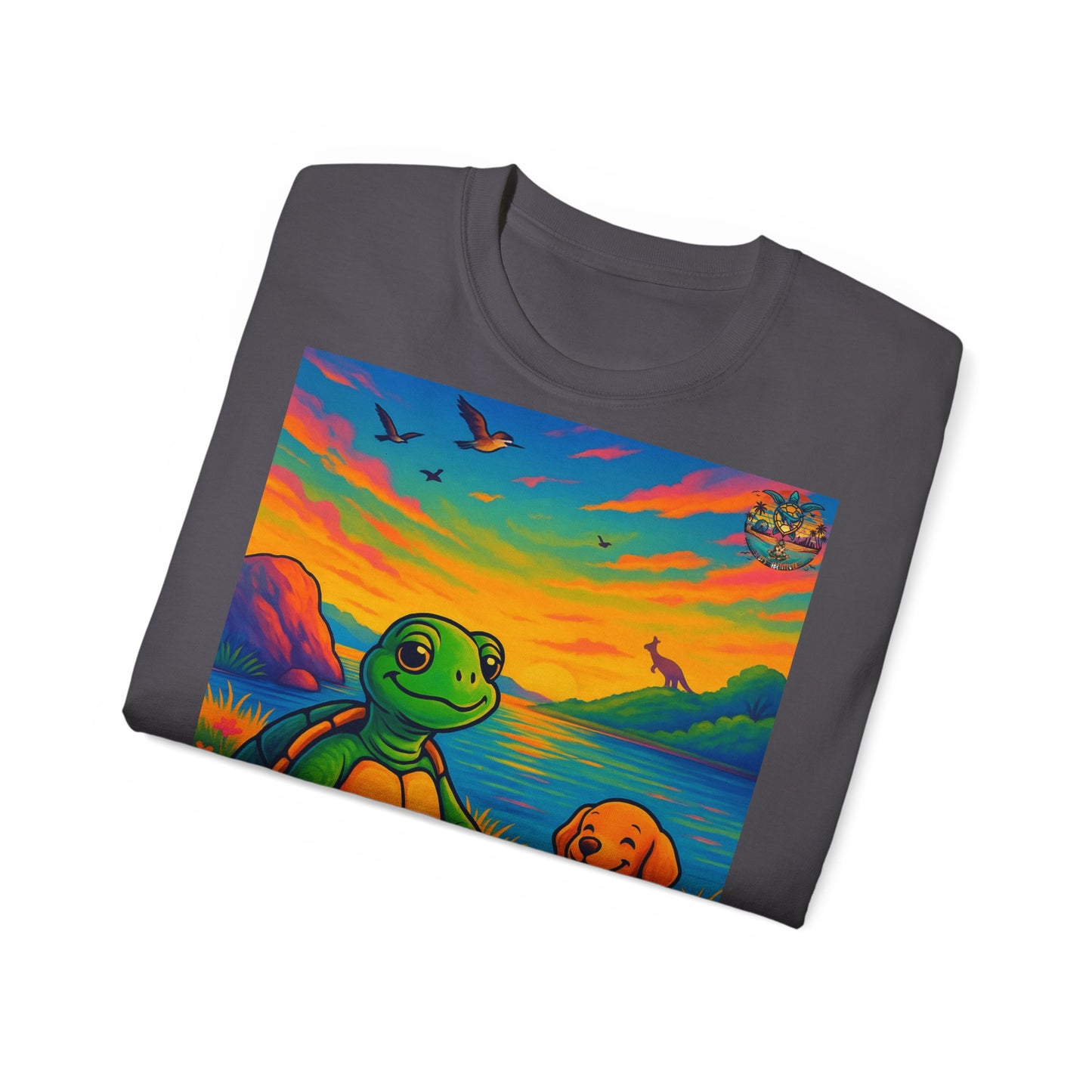 „Life is so short“ – Wohlfühl Shirt mit Schildkröte & Doggo Vibes
