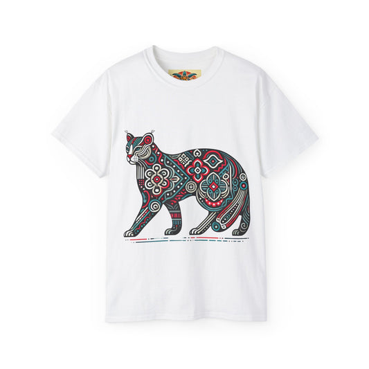 Tribal Cat T-Shirt – Sebi’s Abenteuer Edition