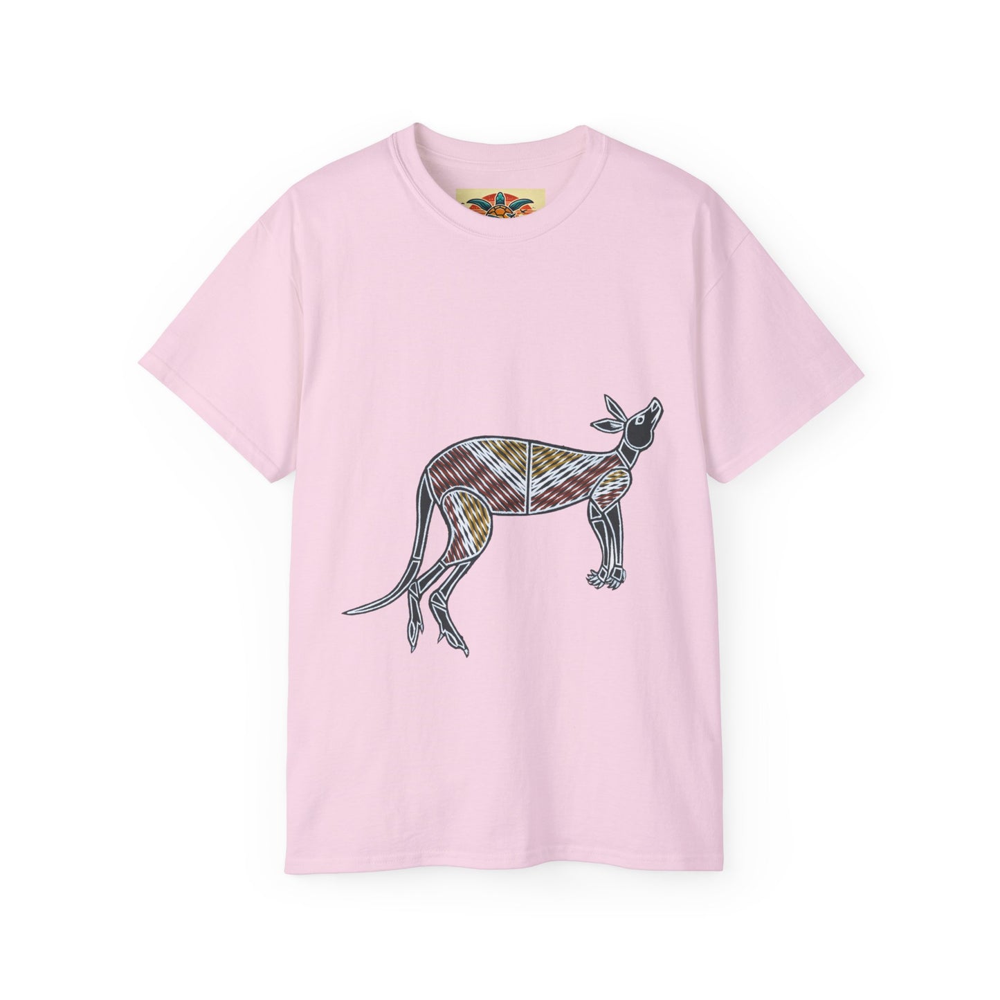 Tribal Kangaroo T-Shirt – Sebi’s Abenteuer Edition