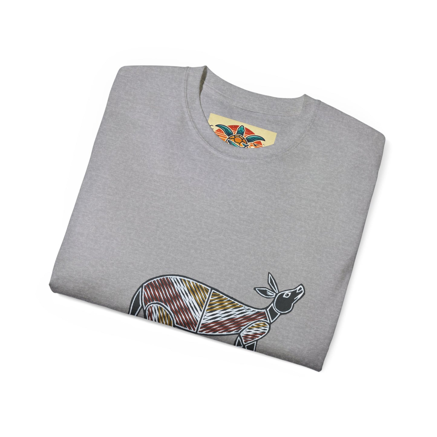 Tribal Kangaroo T-Shirt – Sebi’s Abenteuer Edition