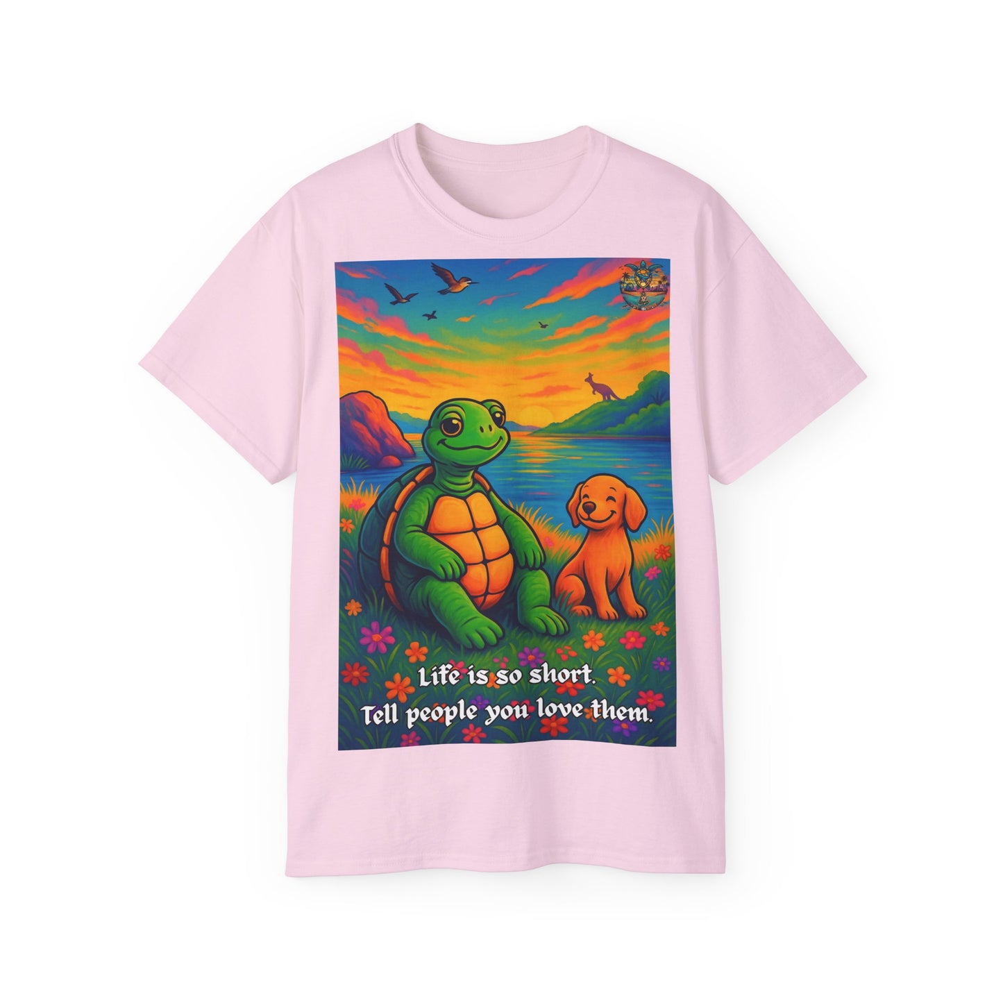 „Life is so short“ – Wohlfühl Shirt mit Schildkröte & Doggo Vibes