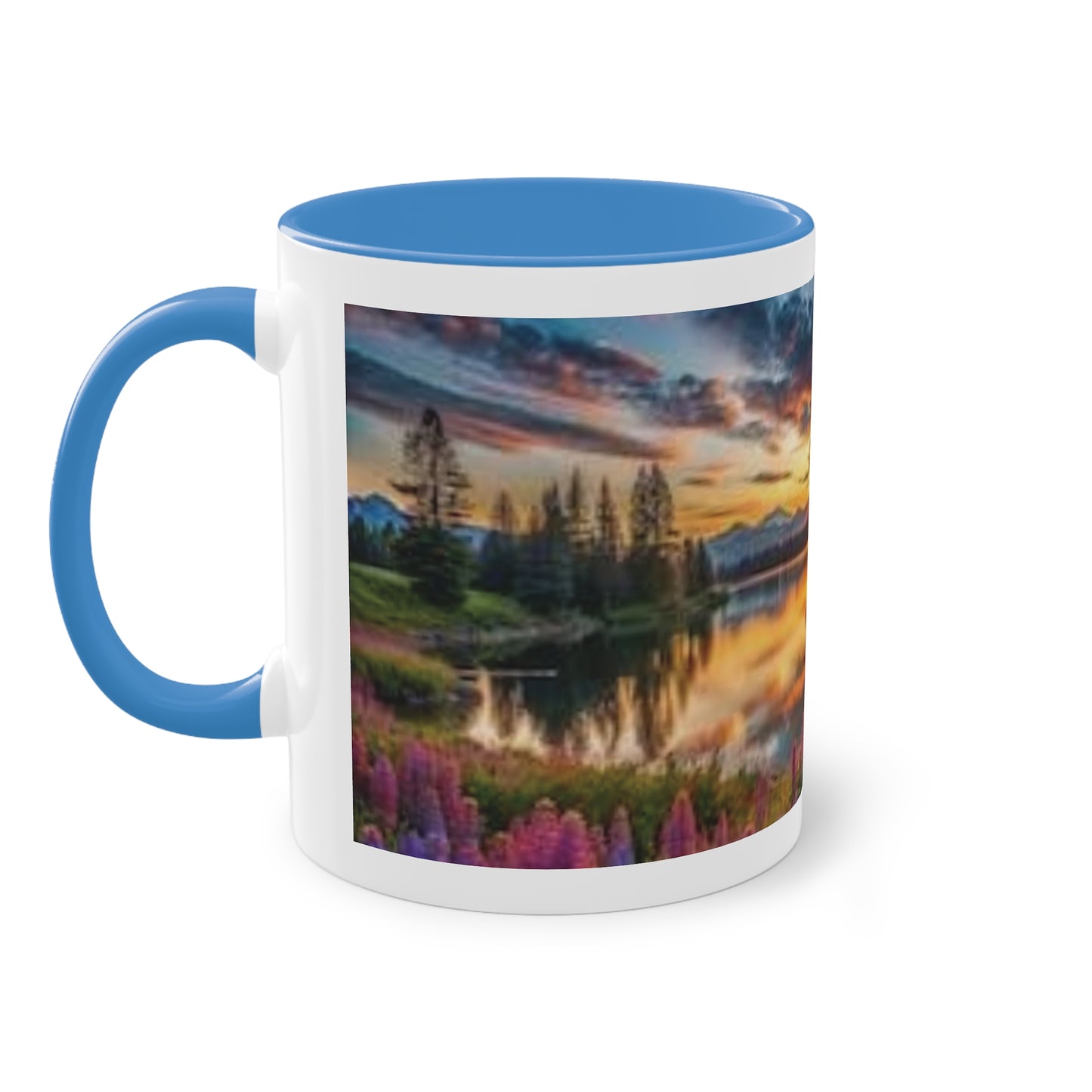 Sonnenuntergang am See – Natur-Motiv Kaffeetasse