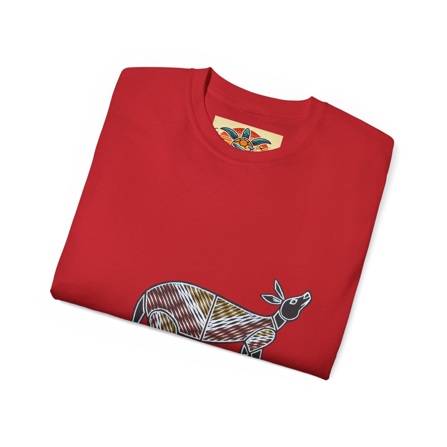 Tribal Kangaroo T-Shirt – Sebi’s Abenteuer Edition