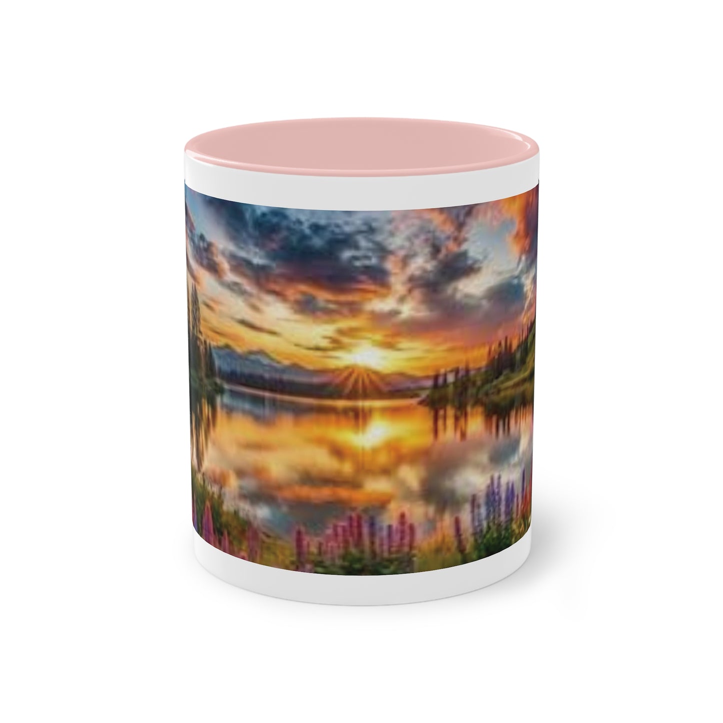 Sonnenuntergang am See – Natur-Motiv Kaffeetasse