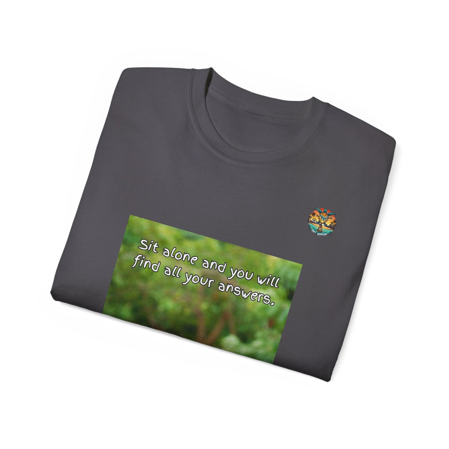 „Monkey Mindfulness“ T-Shirt – Hinsetzen und reflektieren