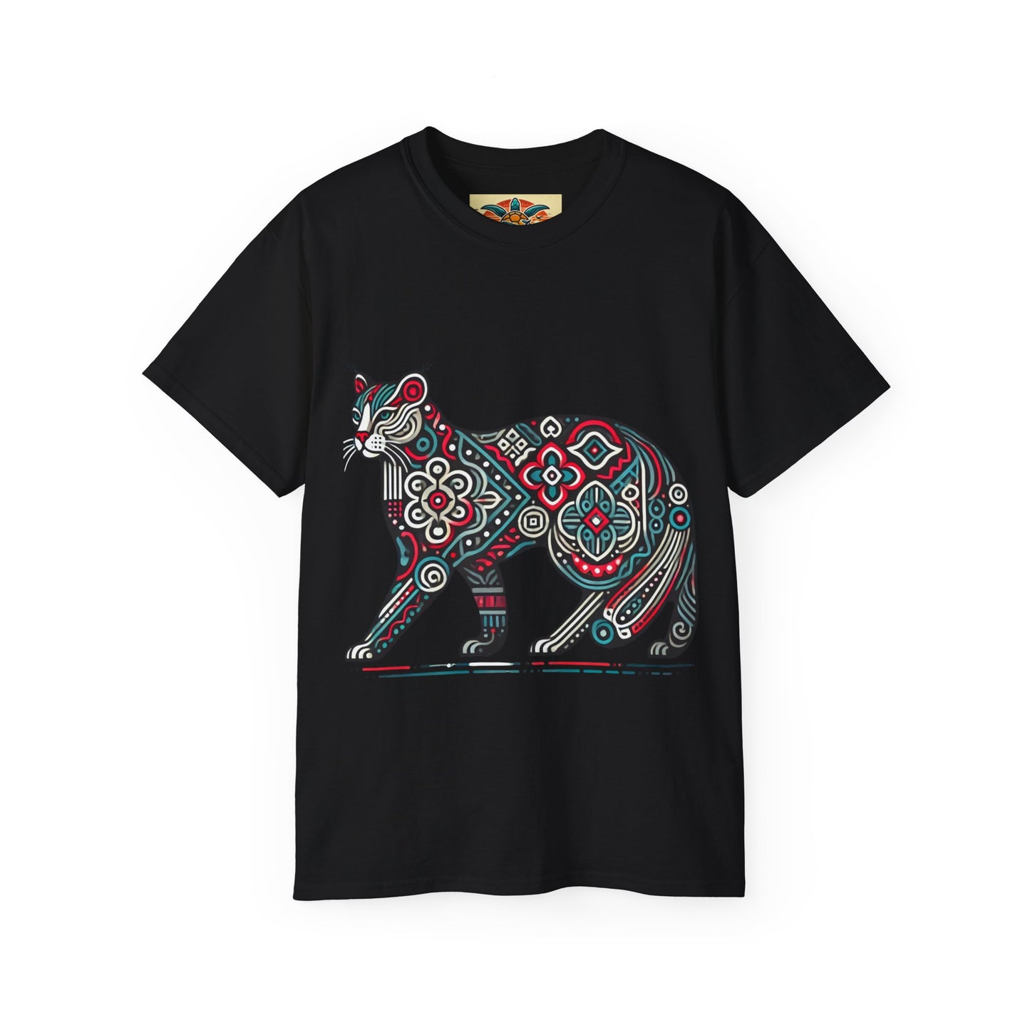 Tribal Cat T-Shirt – Sebi’s Abenteuer Edition