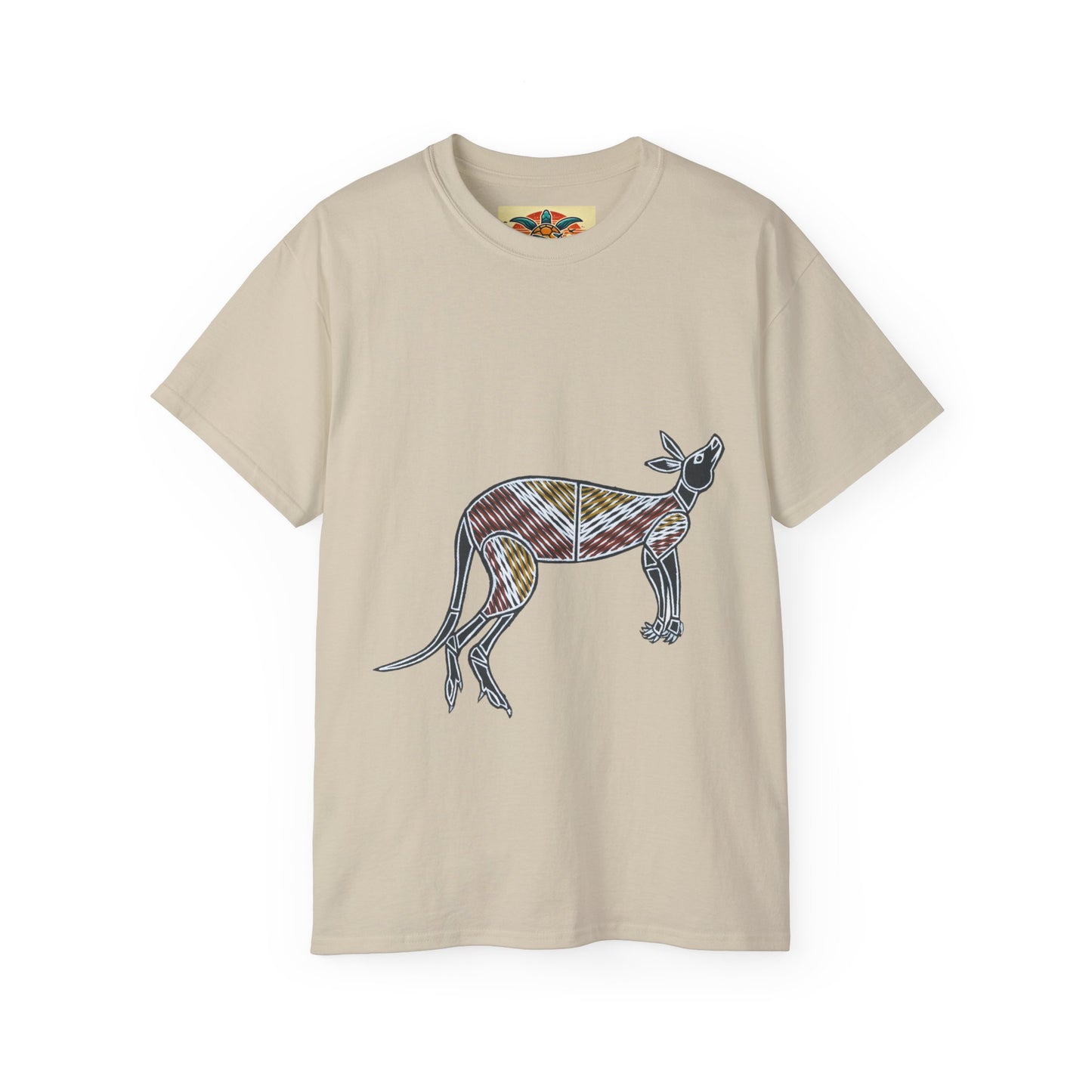 Tribal Kangaroo T-Shirt – Sebi’s Abenteuer Edition