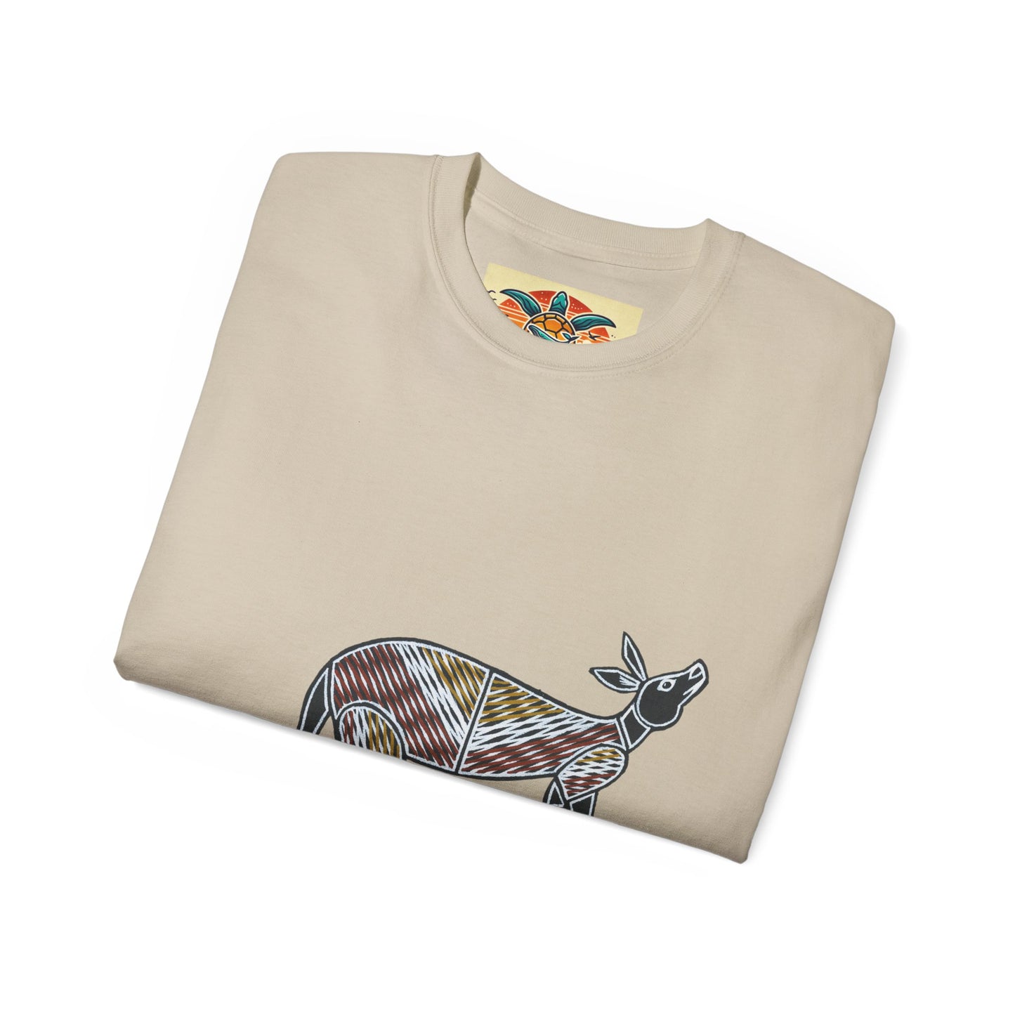 Tribal Kangaroo T-Shirt – Sebi’s Abenteuer Edition