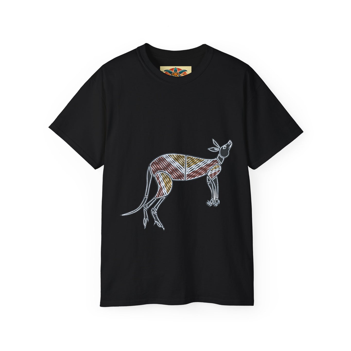 Tribal Kangaroo T-Shirt – Sebi’s Abenteuer Edition