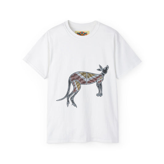 Tribal Kangaroo T-Shirt – Sebi’s Abenteuer Edition