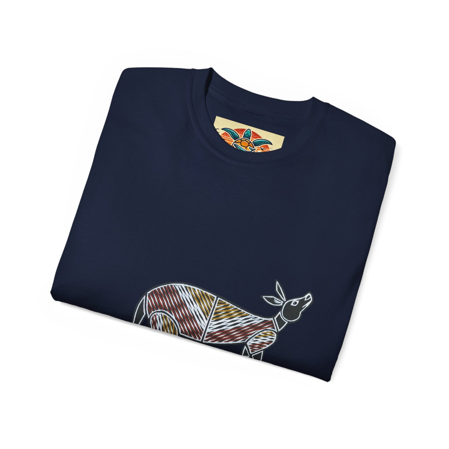 Tribal Kangaroo T-Shirt – Sebi’s Abenteuer Edition