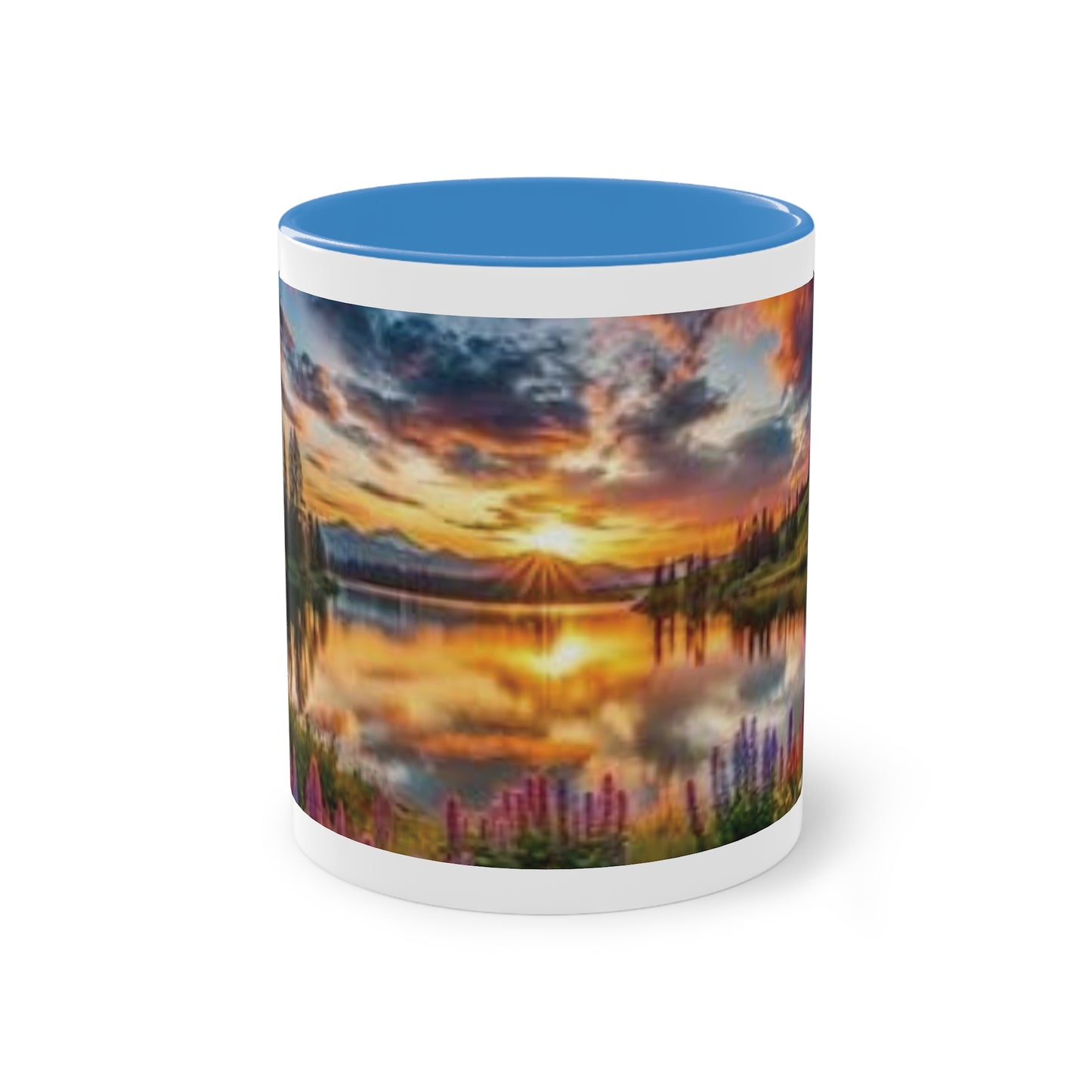 Sonnenuntergang am See – Natur-Motiv Kaffeetasse