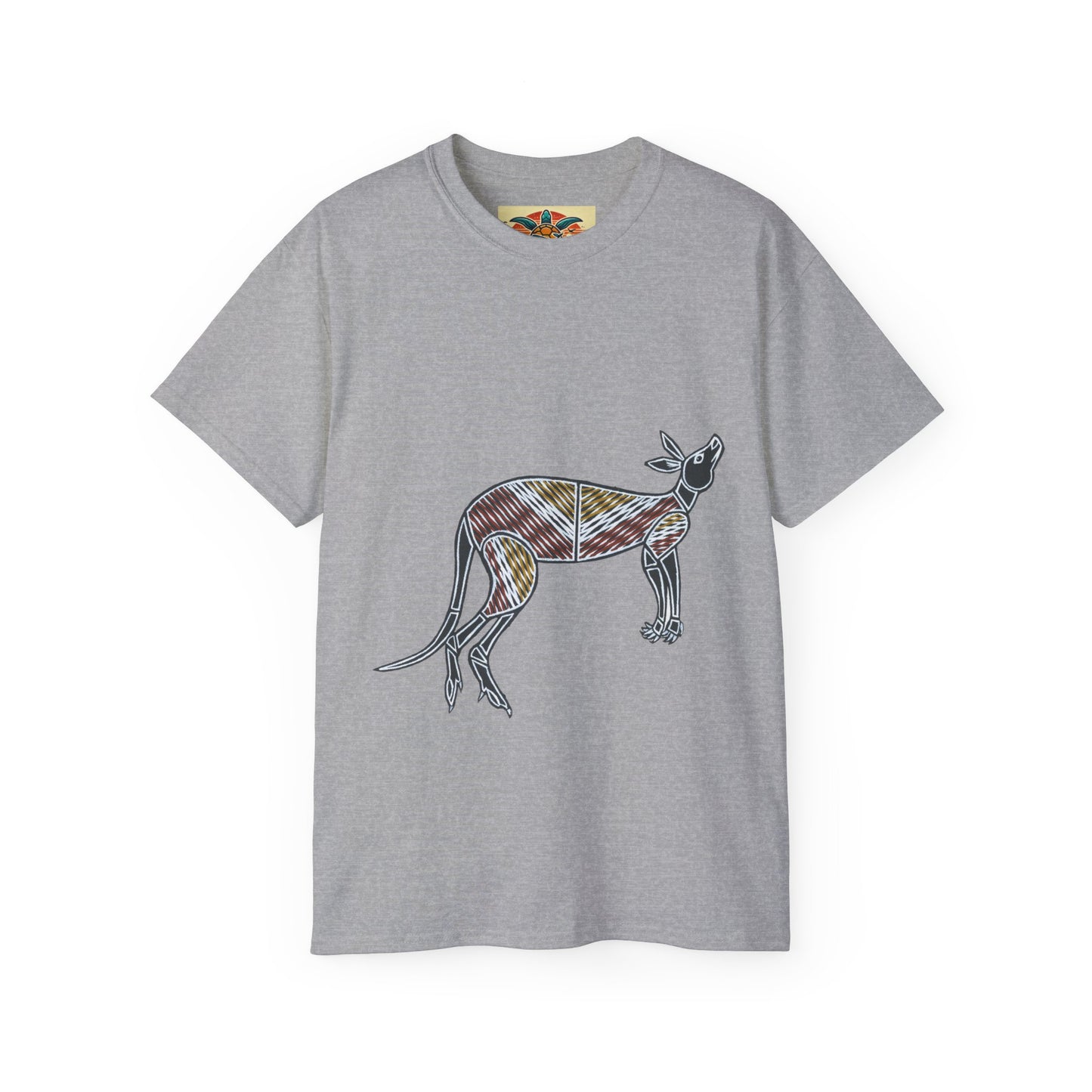 Tribal Kangaroo T-Shirt – Sebi’s Abenteuer Edition