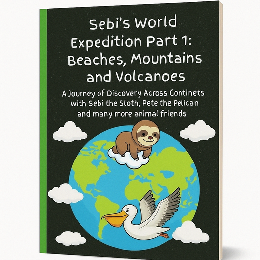 Sebi's World Expedition Part 1: Beaches, Mountains and Volcanoes: A Journey of Discovery Across Continents with Sebi the Sloth, Pete the Pelican and many more animal friends