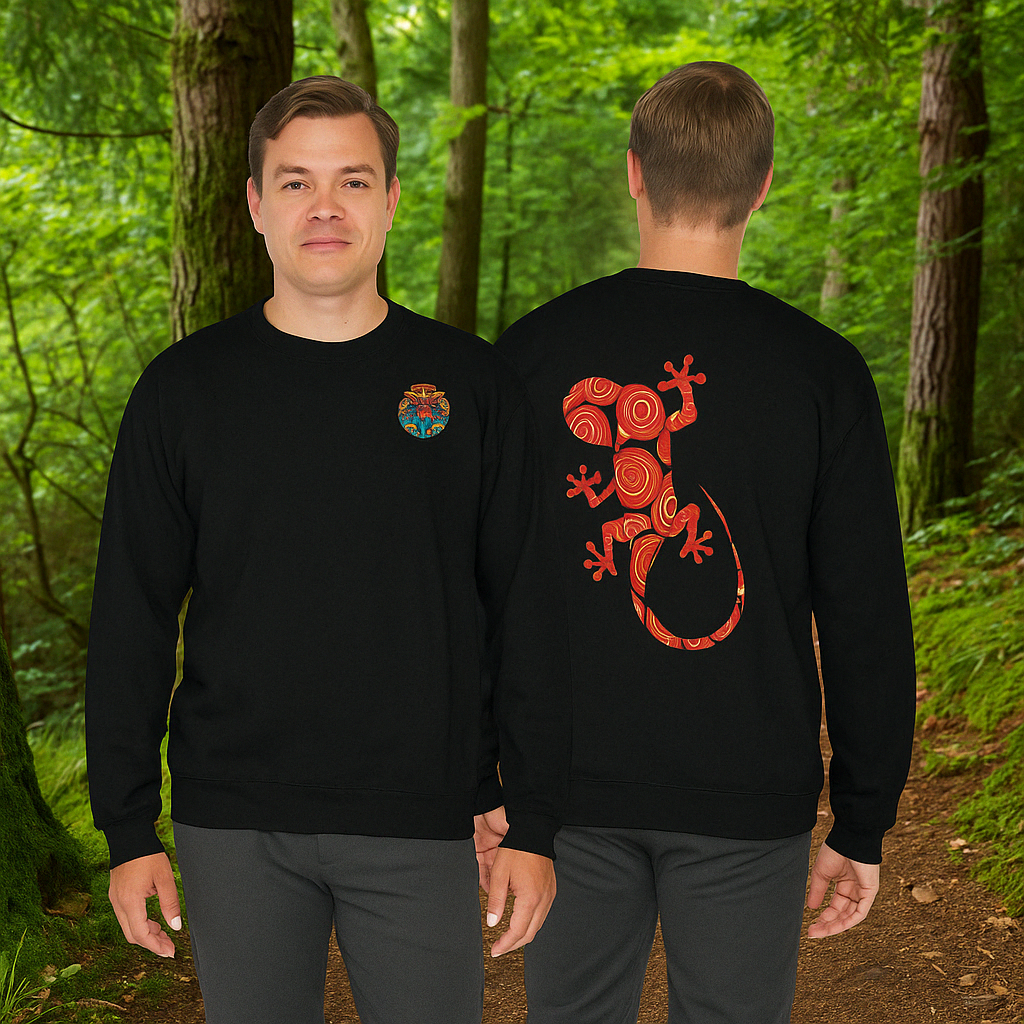 Gecko Tribal Sweatshirt – Energie und Eleganz