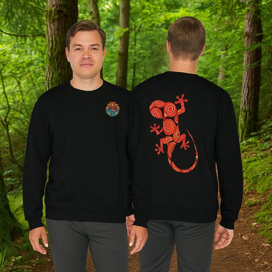 Gecko Tribal Sweatshirt – Energie und Eleganz