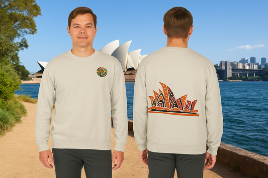 Sydney Opera House Sweatshirt – Tribal Kunst Edition
