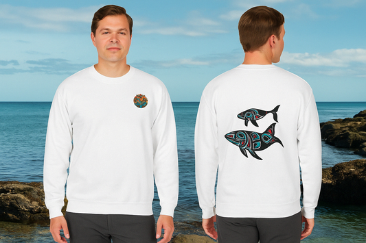 Tribal Whale Sweatshirt – Sebi’s Abenteuer Edition