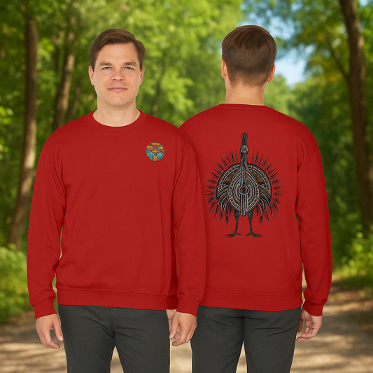 Tribal Emu Sweatshirt – Sebi’s Abenteuer Edition