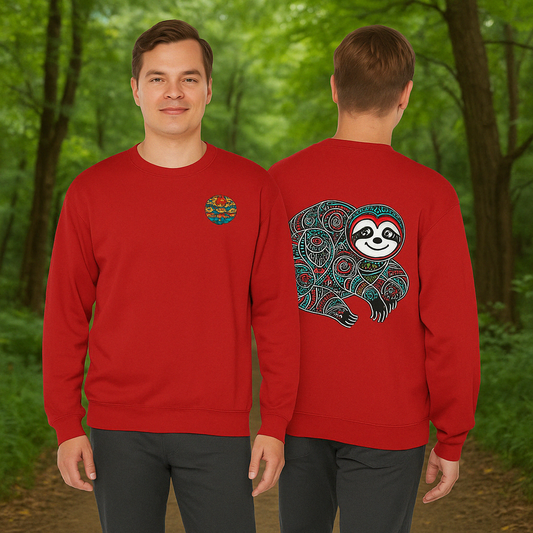 Tribal Sloth Sweatshirt – Sebi’s Abenteuer Edition